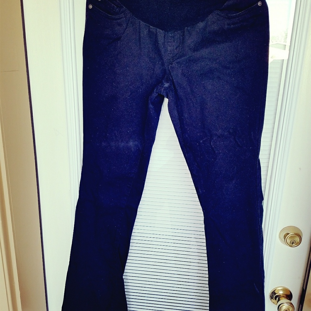 black khaki maternity pants